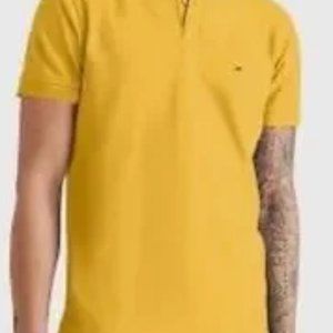 Tommy Hilfiger Yellow Short Sleeve Golf Polo Shirt
